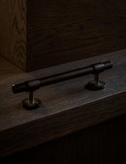 Cabinet handle SIGNATURE 30 - pull bar handle 188 mm - Burnished Brass / Burnished Brass by BRANDT Copenhagen 