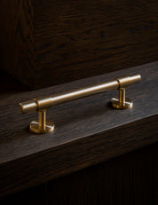 Cabinet handle SIGNATURE 30 - pull bar handle 188 mm - Satin Brass / Satin Brass by Brandt Copenhagen 