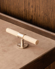 SIGNATURE 30 - T-bar 113 mm - Satin Nickel / Oak