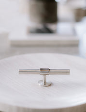 SIGNATURE 30 - T-bar handle 113 mm - Satin Nickel / Satin Nickel by BRANDT Copenhagen 
