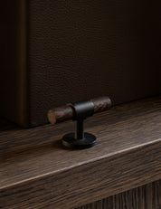 Cabinet handle SIGNATURE 30 - T-bar handle 60 mm - Nearly Black / Wengé by BRANDT Copenhagen