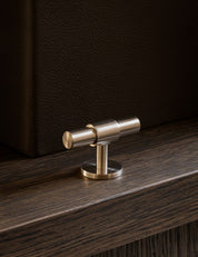 Cabinet handle SIGNATURE 30 - T-bar handle 60 mm - Satin Nickel / Satin Nickel by BRANDT Copenhagen