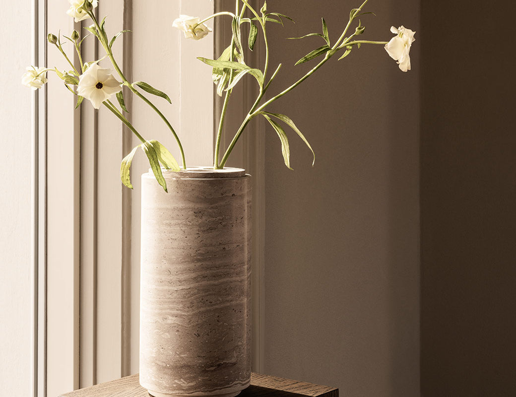 STEM vase L - Chalk Grey
