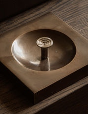 TERRACE collection in Satin Nickel by BRANDT Copenhagen. A hardware collection in collab with Norm architects consisting of knobs, T-bars and pull bars.