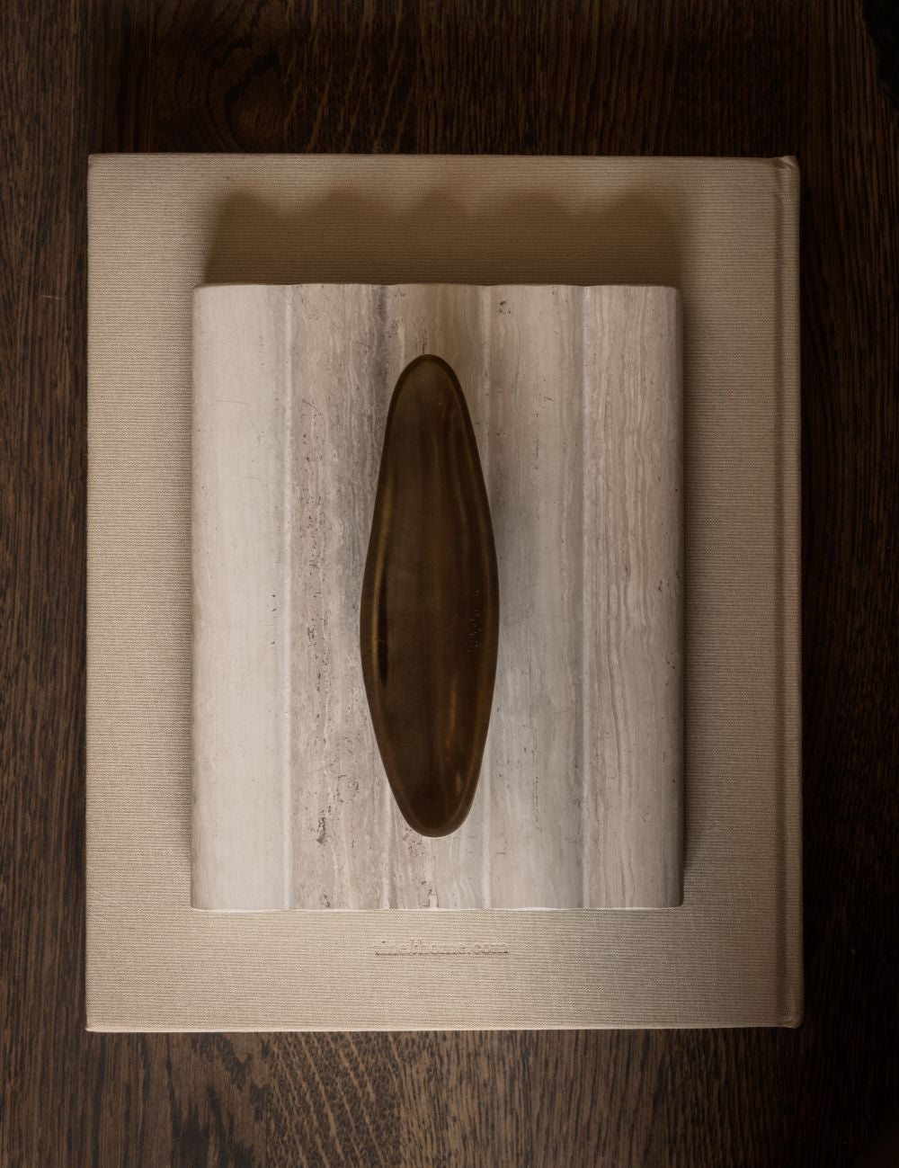 BRANDT Copenhagen VALE collection pull bar in burnished brass patina