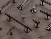BRANDT Copenhagen Signature pull bar in burnish brass and other mixed signature products in burnished brass