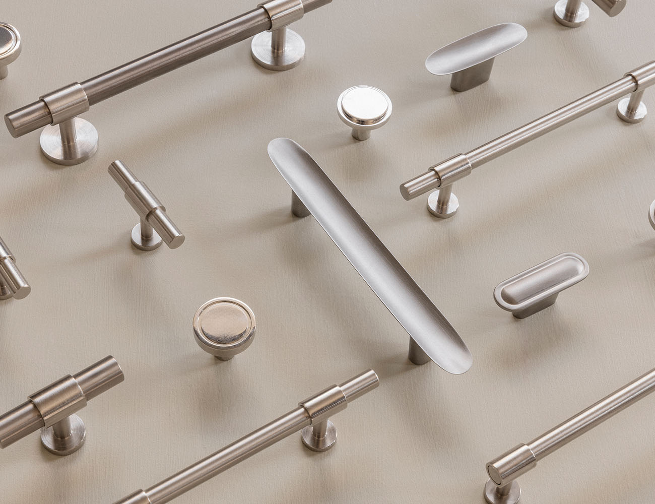 BRANDT Copenhagen mixed products in satin nickel