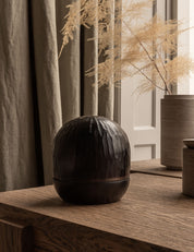 BRANDT Copenhagen SERENE aroma diffuser lamp smoke grey glass shade.