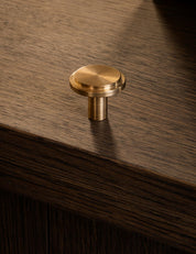 SIGNATURE knob - Satin Brass by BRANDT Copenhagen 