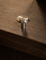 SIGNATURE knob - Satin Nickel by BRANDT Copenhagen 
