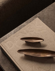 BRANDT Copenhagen VALE collection pull bar in burnished brass patina