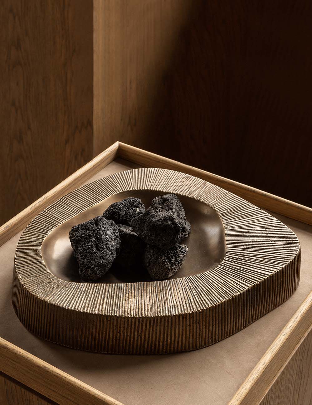 VALLEY bowl l in burnished brass – BRANDT Copenhagen