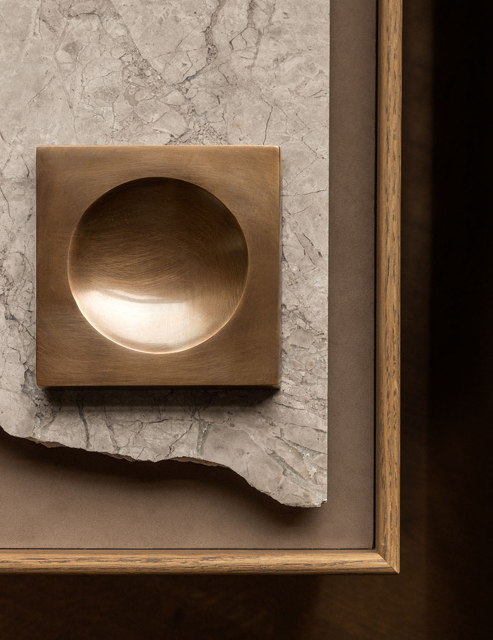PLATEAU tray in Burnished Brass by BRANDT Copenhagen