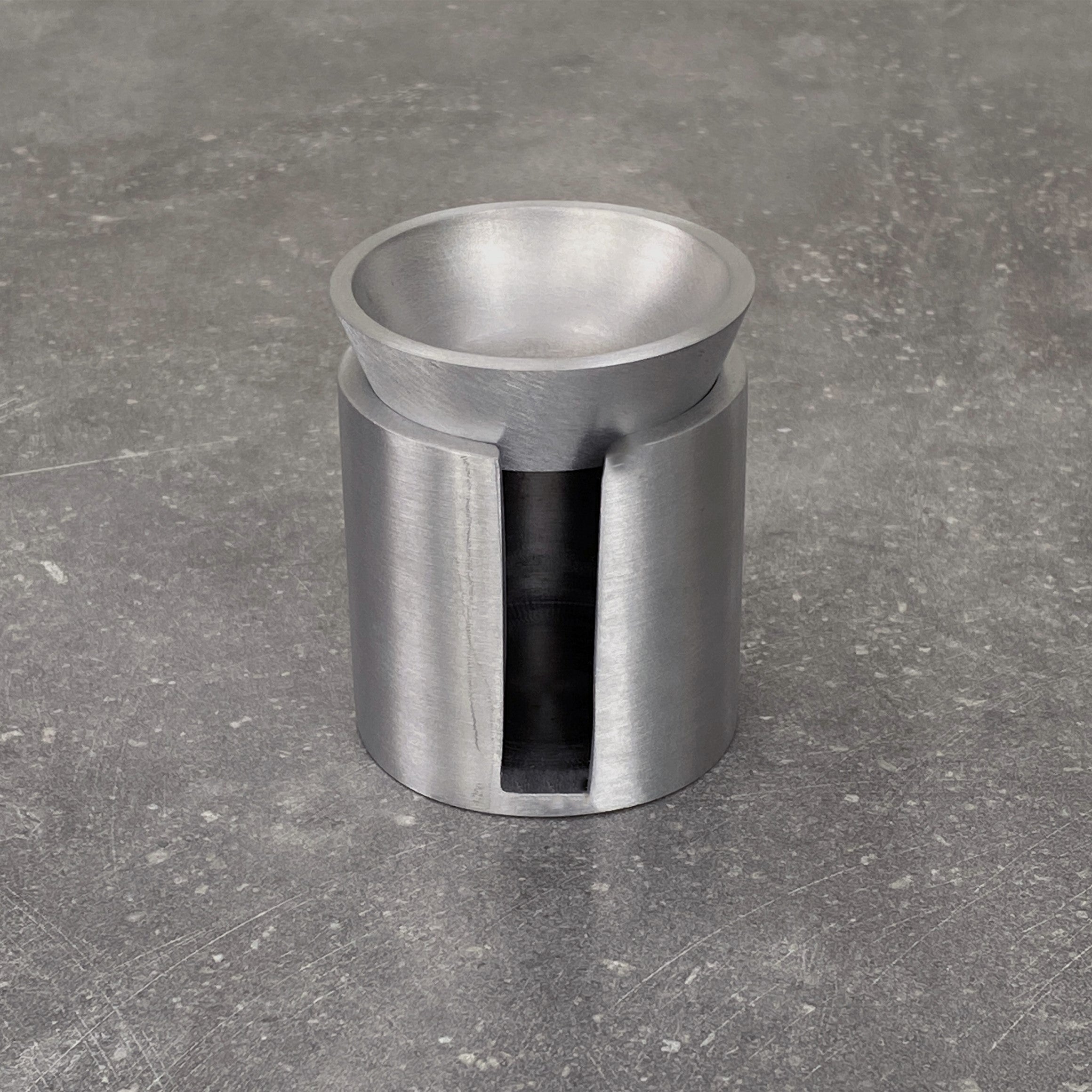 BRANDT Collective SENSE oil burner in satin aluminium